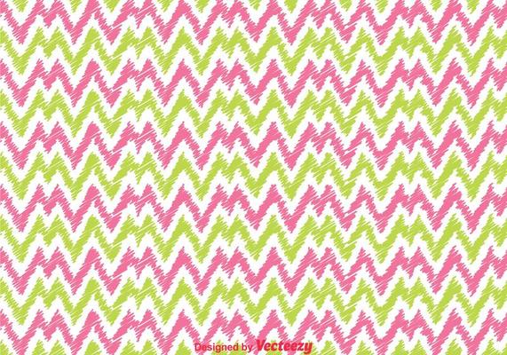 Pibk And Green Chevron pattern