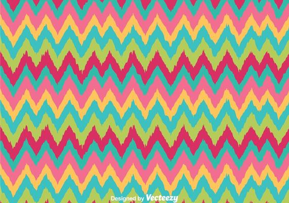 Retro Colors Chevron Pattern