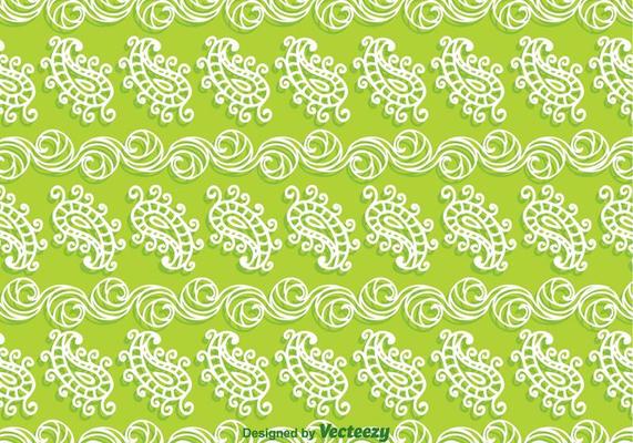 Paisley Green Background