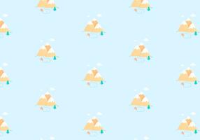 Mountain pattern background vector