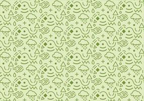 Abstract pattern background with green shapes vector