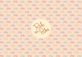 Bicycle pattern background vector