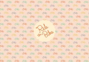 Bicycle pattern background vector