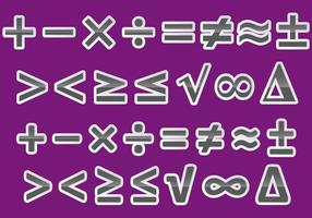Vector Math Symbols