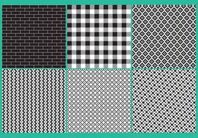 Black And White Block Patterns vector