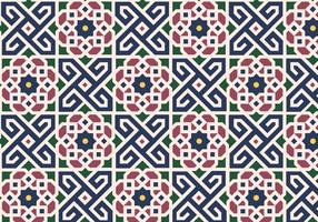 Floral marroquí patrón de fondo Vector