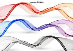 Colorful abstract waves vector