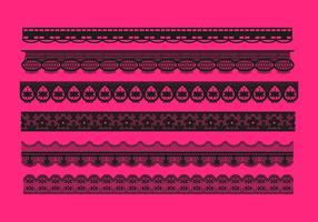 Lace Trim Patterns Vector