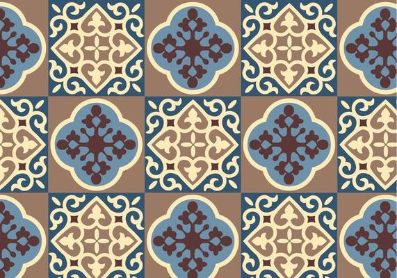 Blue Floral Pattern Vector