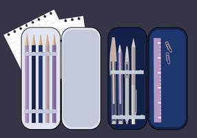 Vector Pencil Case Illustration