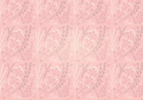 Vector Pink Heart Floral Seamless Pattern 