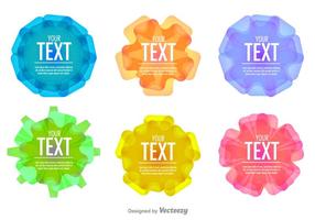 Geometric Text Frame Templates vector