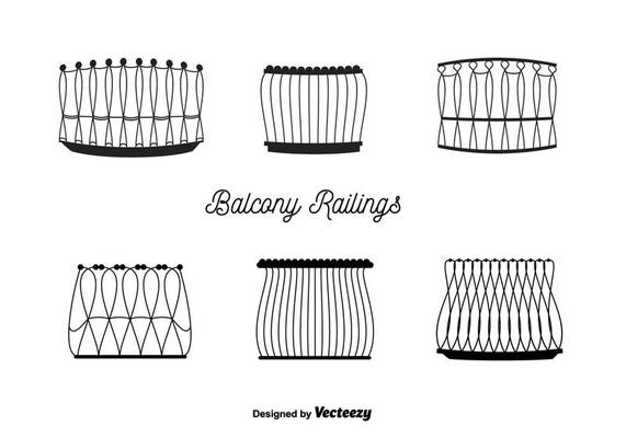 Balcony Railings Vector