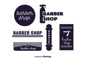 Barber Labels Vector