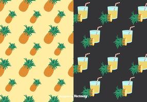 Ananas Patrones Vector