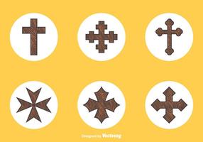 Free Wooden Crosses Vector