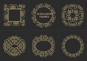 Vector libre de marcos de Scrollwork