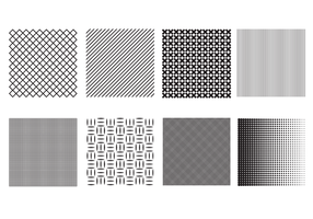 Crosshatch and Halftone Brush Vector