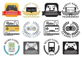 Logos de videojuegos vector