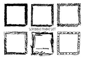 Hand Drawn Messy Scrible Vector Frames