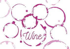 Vector Set of Wine Stains