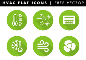 HVAC Flat Icons Free Vector