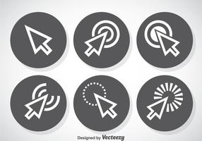 Mouse Click Cursor Vector Set