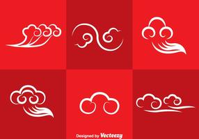 Chinese Clouds Ornament Vector Set