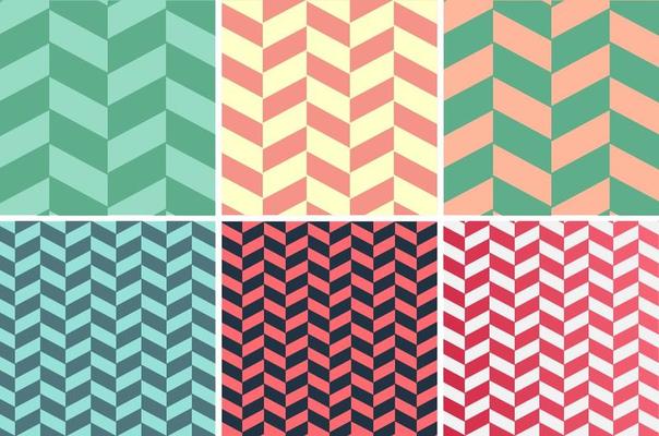 Herringbone Pattern Vector Set