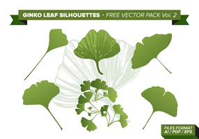 Ginko Leaf Free Vector Pack Vol. 2