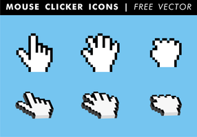 Mouse Clicker Icons Free Vector