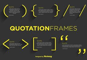 Quotation Mark Vector Templates