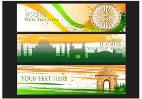 India Gate Vector Banner Background 