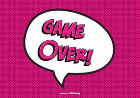 Comic Game Over Vector Illustration