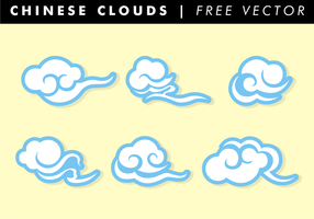 Nubes de China vectoriales gratis vector