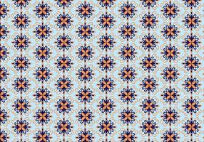 Mosaic Floral Pattern Vector