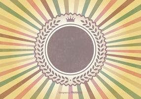 Colorful Retro Sunburst Vector Background