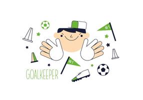 Vector de Goal Keeper gratis