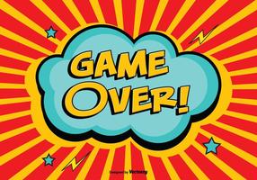 Comic Style Game Over Illustration vector