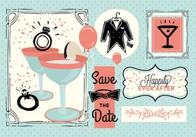 Free Save The Date Vector