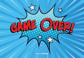 Comic Style Game Over Illustration vector