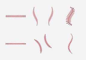 Free Baseball Laces Vector Illlustration