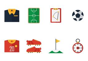 Iconos De Fútbol vector