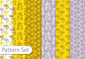 Mustard Yellow Pattern Set vector