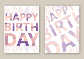 Free Happy Birthday Card Vector