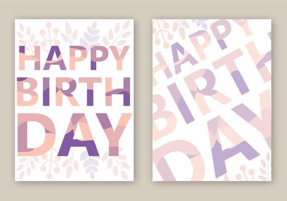 Birthday Card Design 88870 Vector Art at Vecteezy