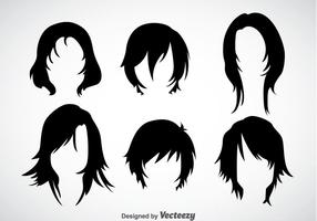 Girl Hairstyles Vector Sets