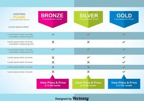 Modern Pricing Table Template Vector