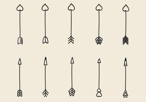 Hand Drawn Arrows Vector