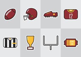 Icono de fútbol americano vector